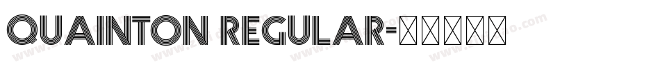Quainton Regular字体转换